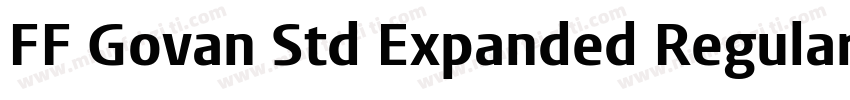 FF Govan Std Expanded Regular字体转换